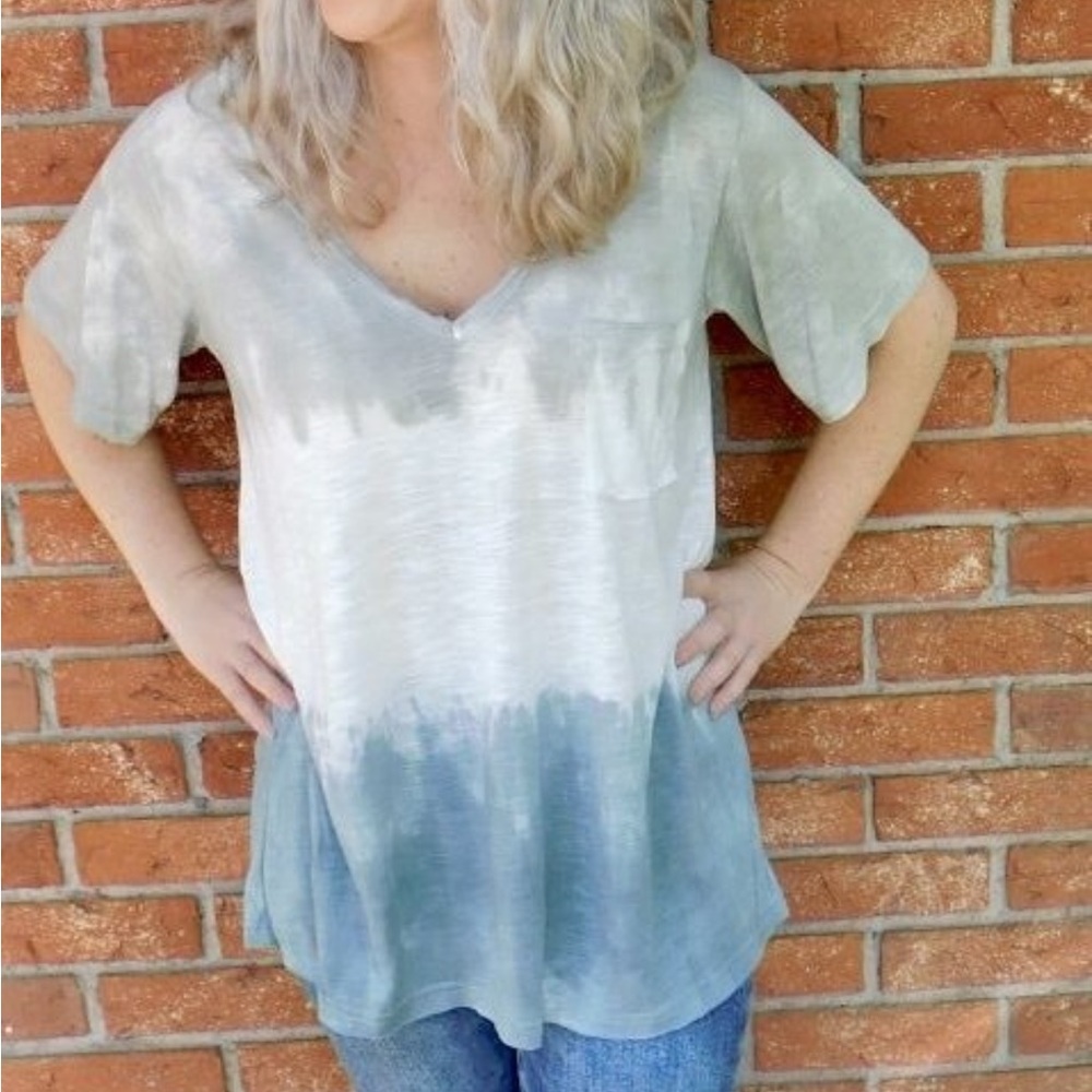 POL Ombré Tie Dye Wash Tee NEW